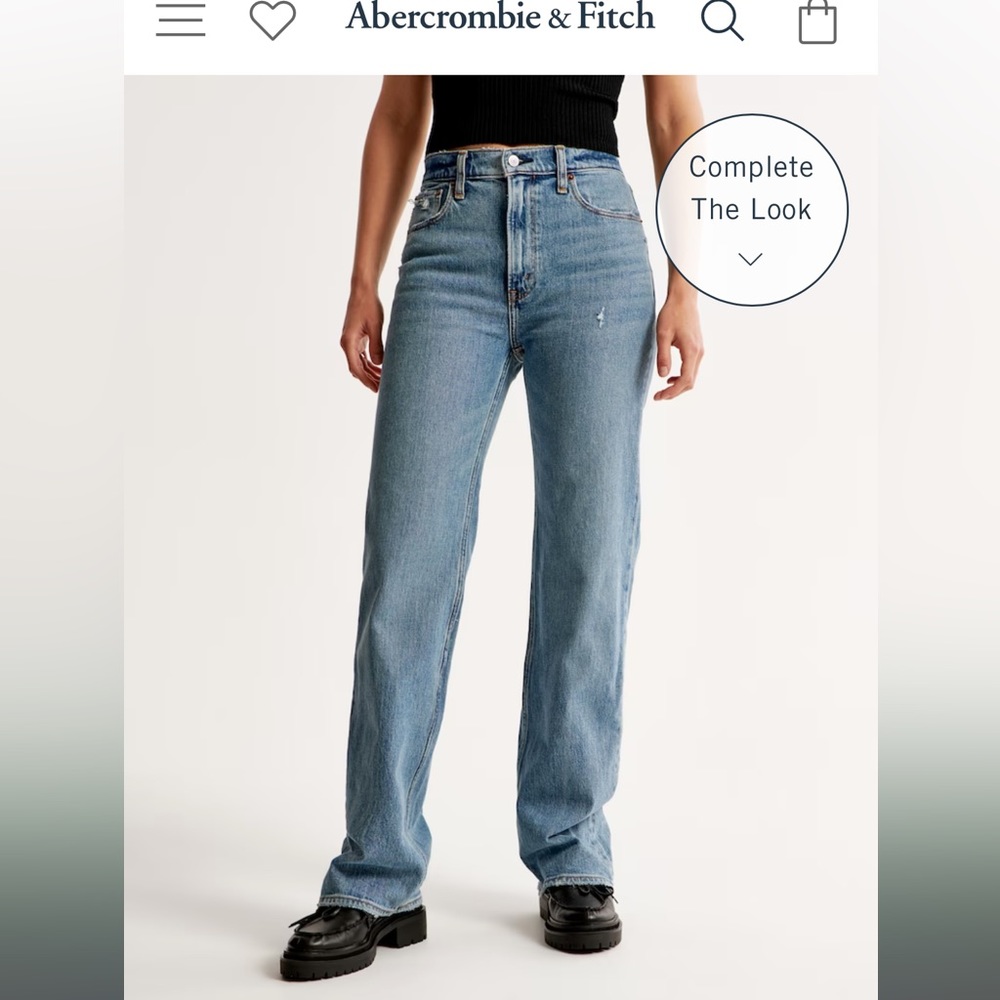 Abercrombie LONG 90’s relaxed high rise - curve love